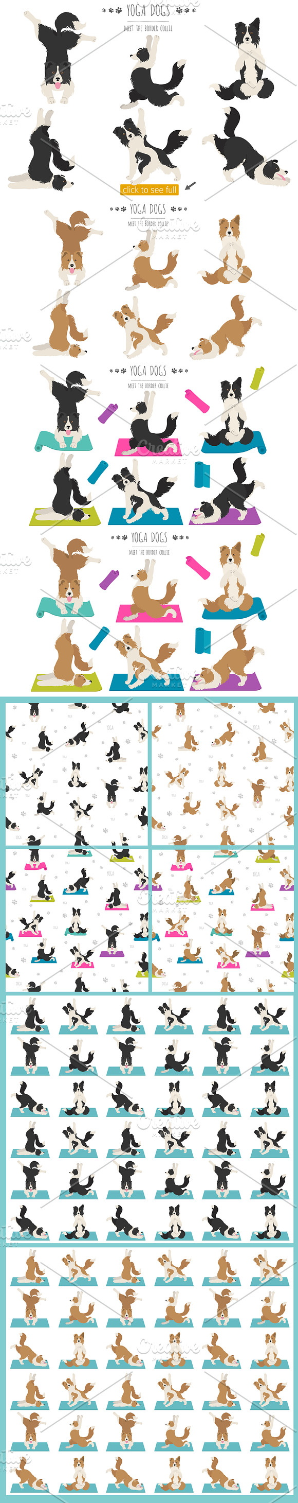 Yoga dogs collection (vol.3) in Illustrations - product preview 2