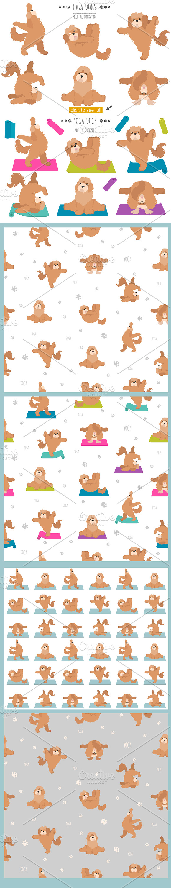Yoga dogs collection (vol.3) in Illustrations - product preview 3