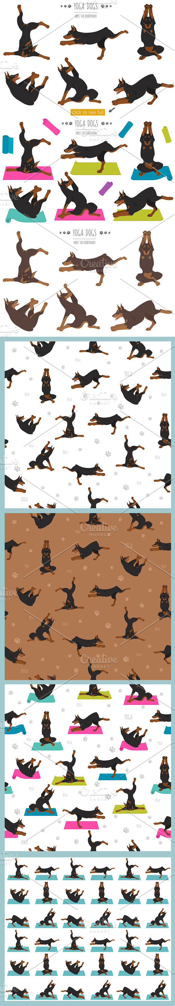 Yoga dogs collection (vol.3) in Illustrations - product preview 4