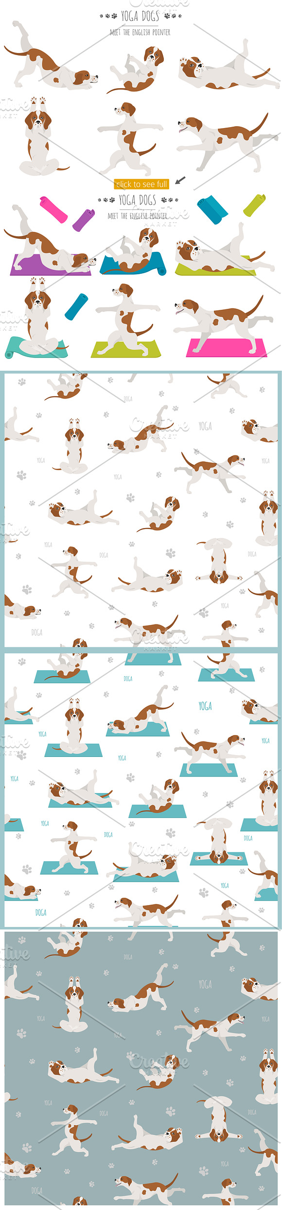 Yoga dogs collection (vol.3) in Illustrations - product preview 5