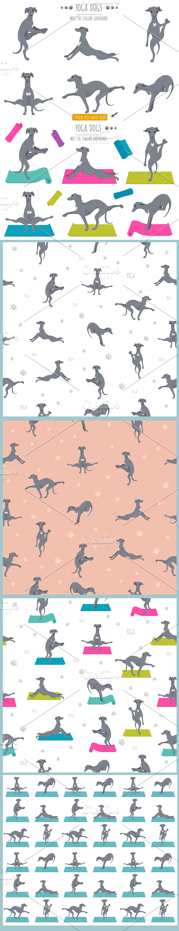 Yoga dogs collection (vol.3) in Illustrations - product preview 6
