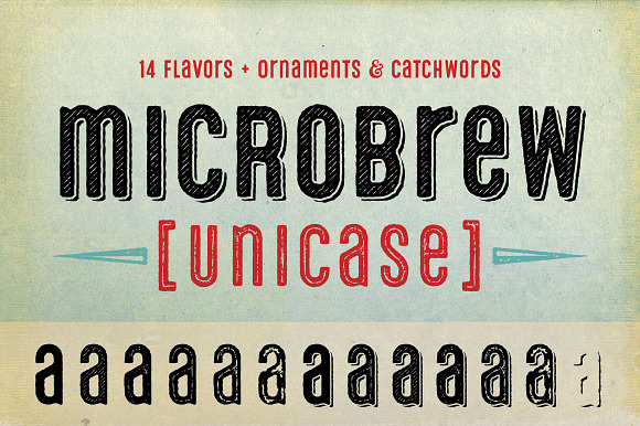 Microbrew Unicase Family in Display Fonts - product preview 4