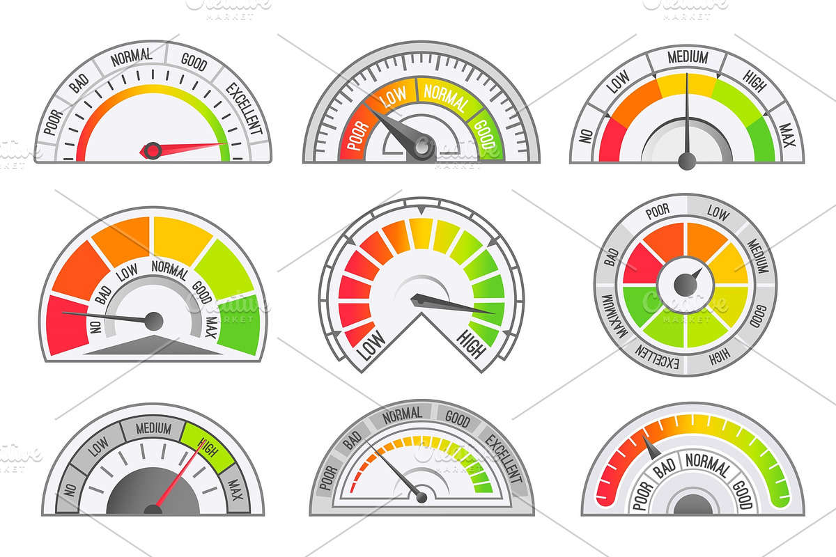 Speedometer and Odometer Scales and in Illustrations - product preview 8