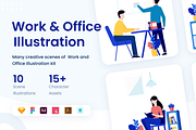 Illustration Work & Office KIT