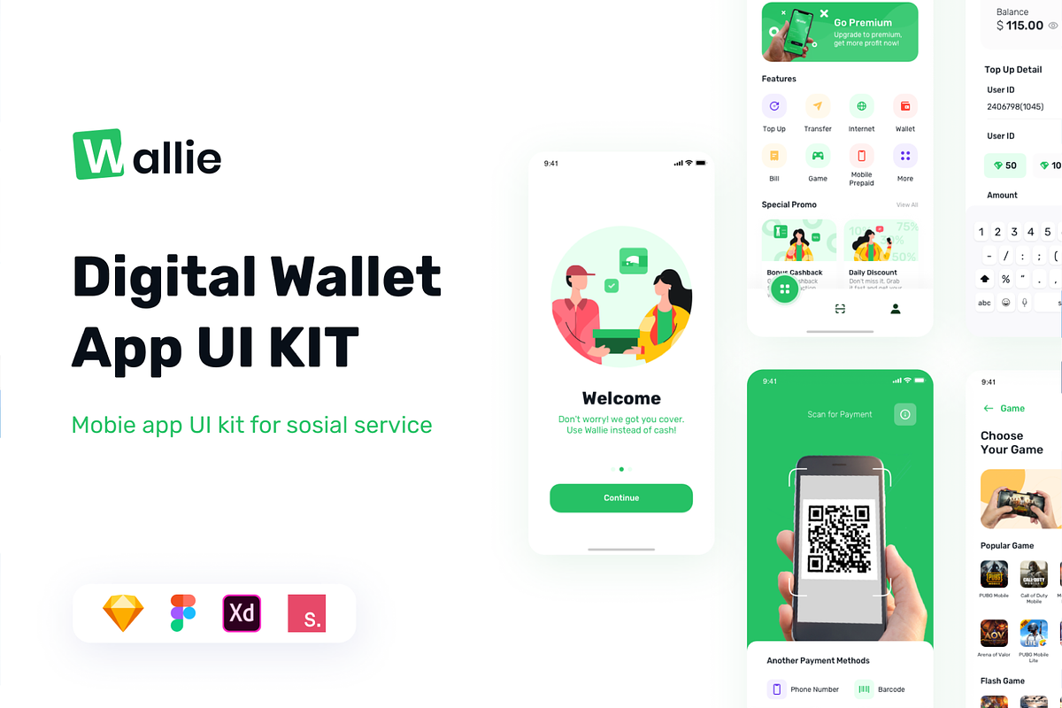 Wallie - Digital Wallet App UI KIT in App Templates - product preview 8