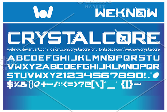 CrystalCore Font in Display Fonts - product preview 2