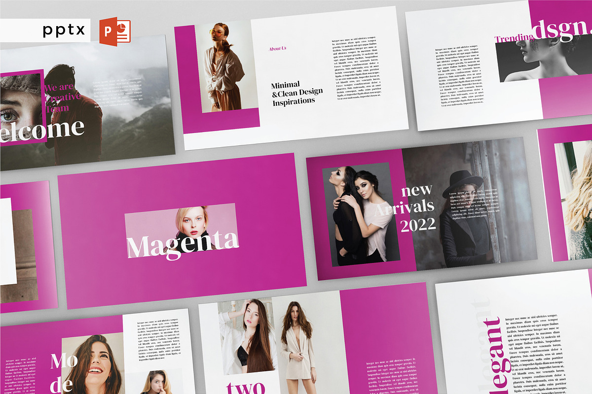 MAGENTA - Powerpoint Template in PowerPoint Templates - product preview 8