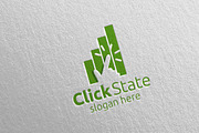 Click Marketing Financial Logo 33