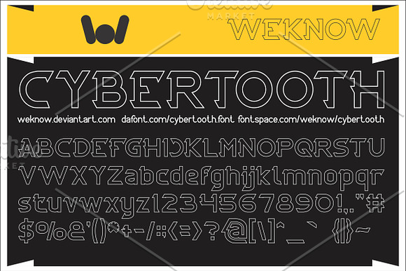 cybertooth font in Display Fonts - product preview 2