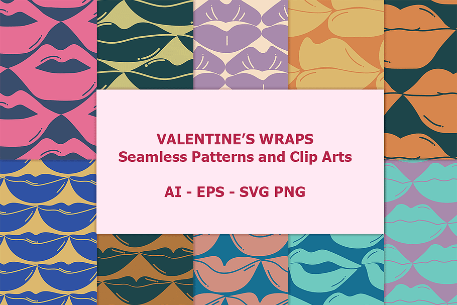 Valentine's wraps, seamless patterns in Patterns - product preview 8