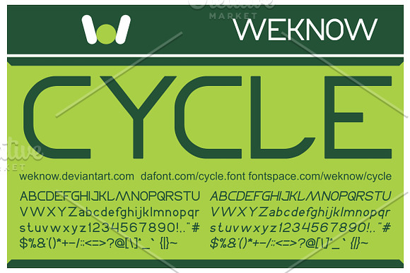 CYCLE FONT in Display Fonts - product preview 3