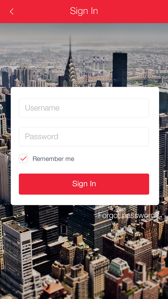 SignUp / Login - Mobile Form UI kit in UI Kits and Libraries - product preview 4