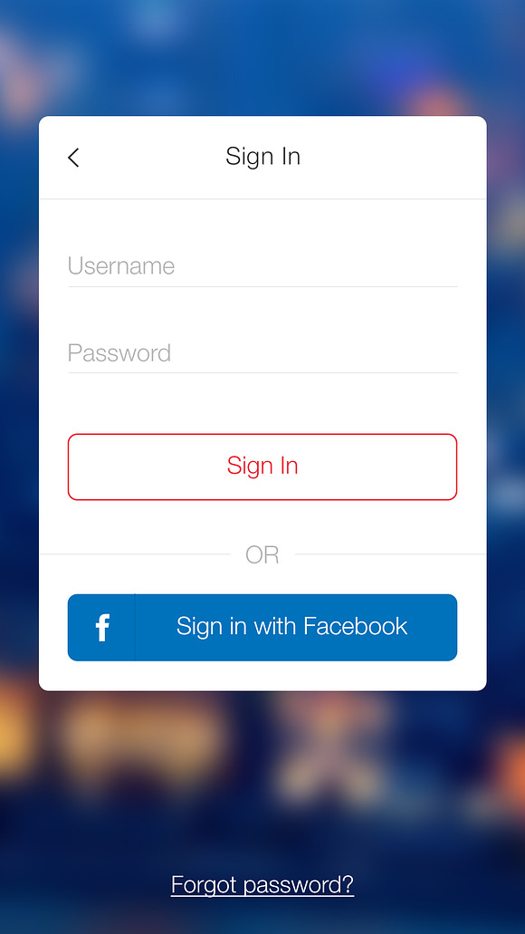 SignUp / Login - Mobile Form UI kit in UI Kits and Libraries - product preview 5
