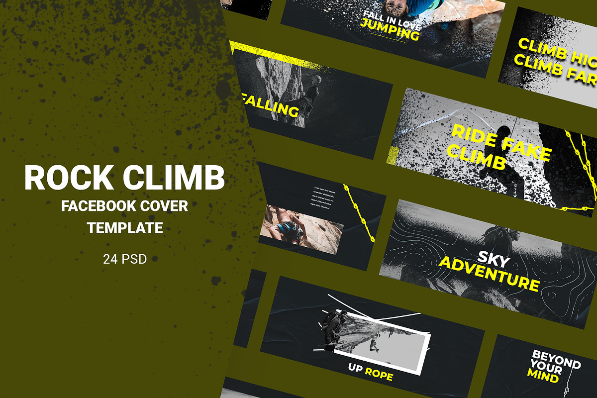 Rock Climb Facebook Cover in Facebook Templates - product preview 8