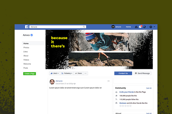 Rock Climb Facebook Cover in Facebook Templates - product preview 7