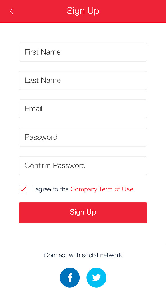 SignUp / Login - Mobile Form UI kit in UI Kits and Libraries - product preview 23