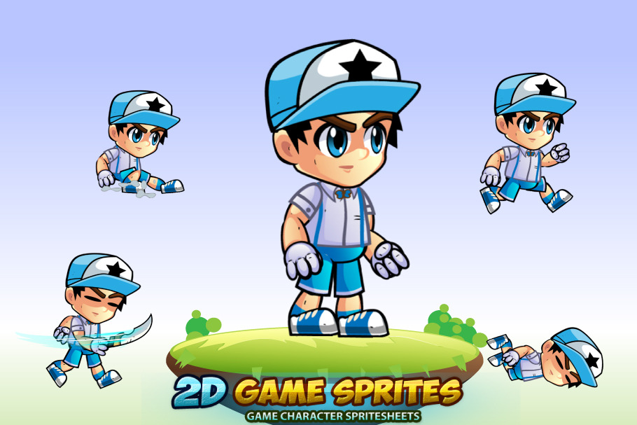 Niel 2D Game Character Sprites in Illustrations - product preview 8