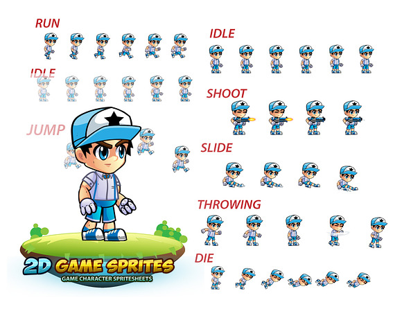 Niel 2D Game Character Sprites in Illustrations - product preview 2