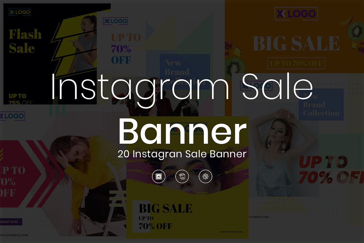 Instagram Sale Banner in Instagram Templates - product preview 8