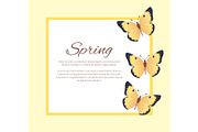 Spring Poster with Text in Frame