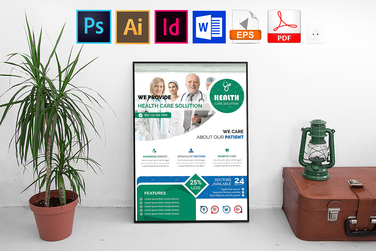 Poster | Doctor Vol-01 in Flyer Templates - product preview 8