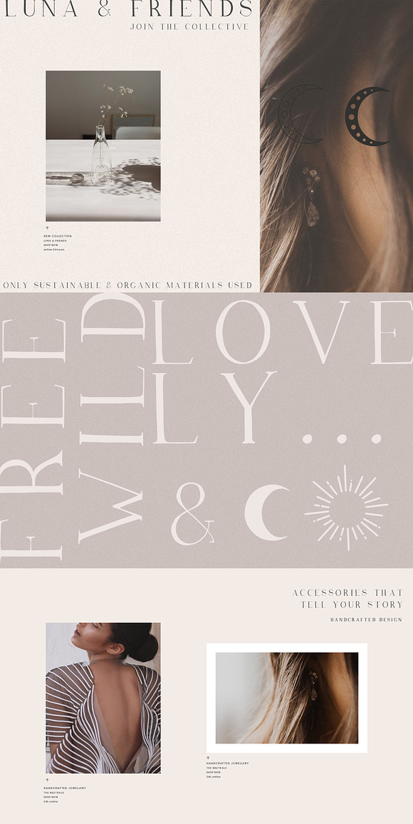 Lunaria - Handmade Serif Font in Display Fonts - product preview 3