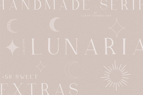 Lunaria - Handmade Serif Font in Display Fonts - product preview 5