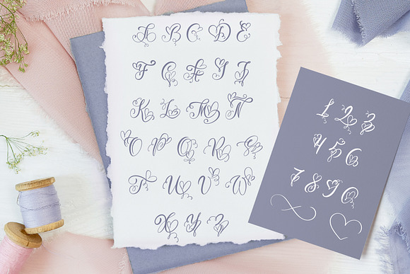 Initial Valentine Font in Display Fonts - product preview 2
