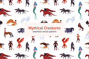 Mythical creatures seamless