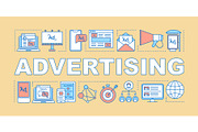 Advertising word concepts banner