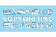 Copywriting word concepts banner