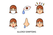 Allergy Symptoms of Person Suffering