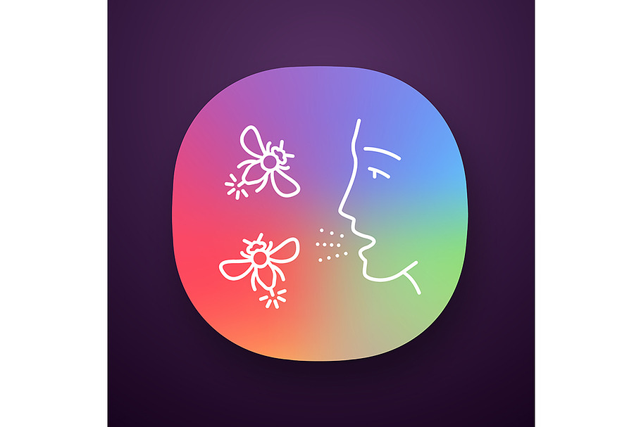 Allergies to insect app icon in Icons - product preview 8