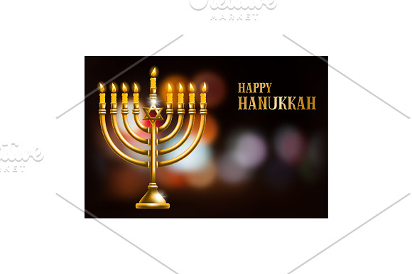 Happy Hanukkah set in Illustrations - product preview 2