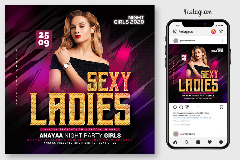 Sexy Ladies Night Flyer