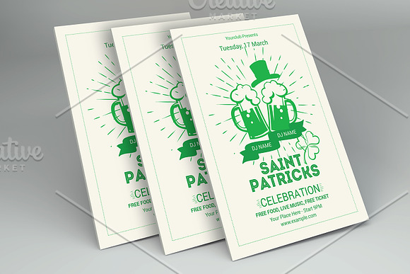 St. Patrick’s Day Flyer - V04 in Flyer Templates - product preview 1