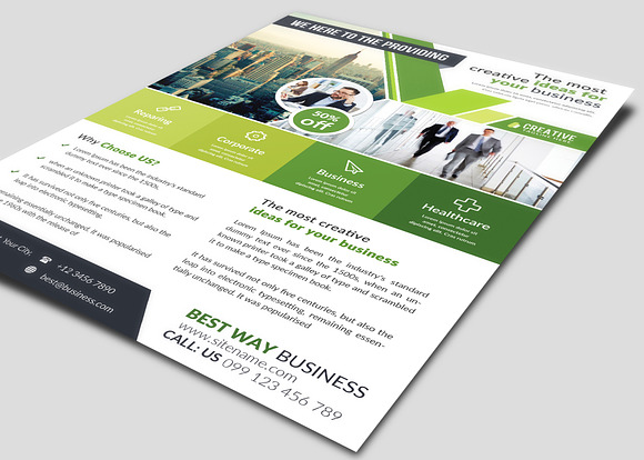 Corporate Business Flyer & Postcard in Flyer Templates - product preview 1