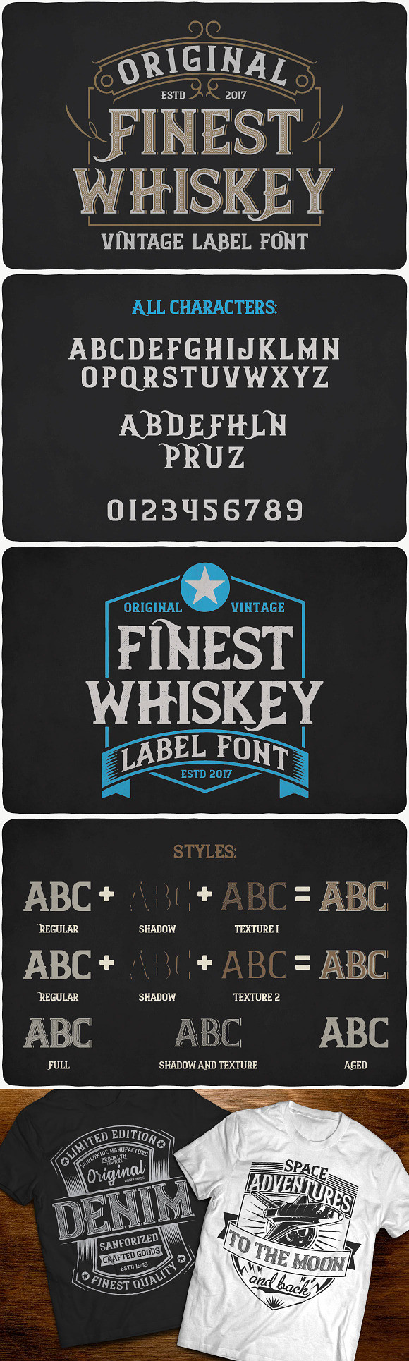 Whiskey Fonts Bundle in Display Fonts - product preview 4