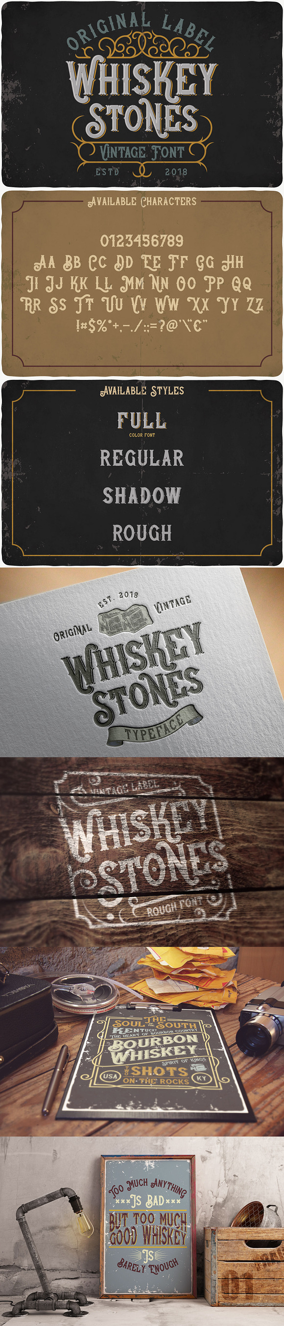Whiskey Fonts Bundle in Display Fonts - product preview 8