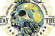 Grunge Skull Print #1