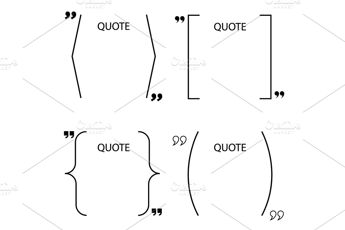 Quote box and speech bubble in Objects - product preview 8