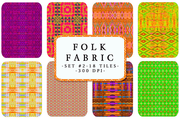 Folk Art Fabric 2:  Hot Summer in Patterns - product preview 9