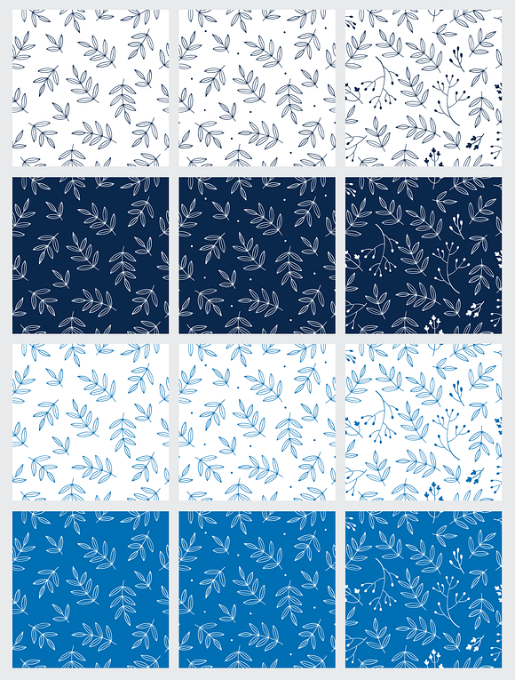Seamless Floral Patterns in Patterns - product preview 3
