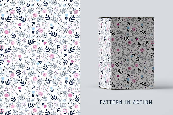 Seamless Floral Patterns in Patterns - product preview 7