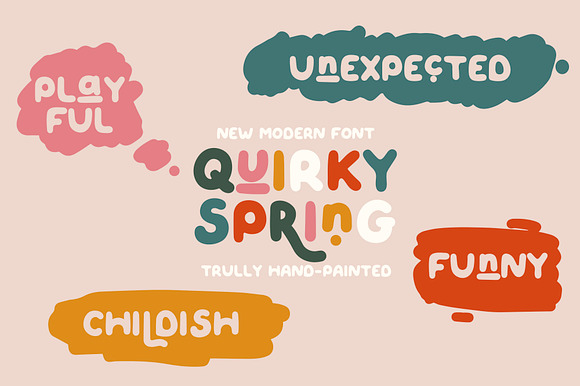 QUIRKY SPRING Playful Font Family in Display Fonts - product preview 9