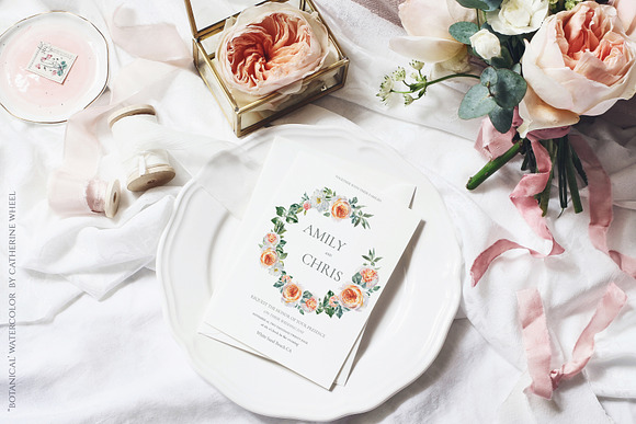 Botanical Watercolor Luxury Florals in Illustrations - product preview 31