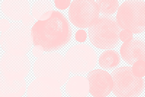 Blush Pink Watercolor Circles in Objects - product preview 1