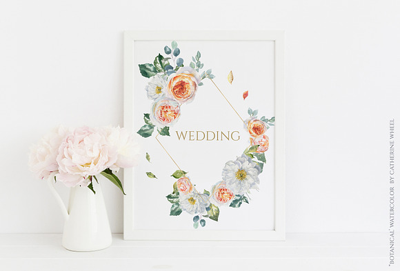 Botanical Watercolor Luxury Florals in Illustrations - product preview 34