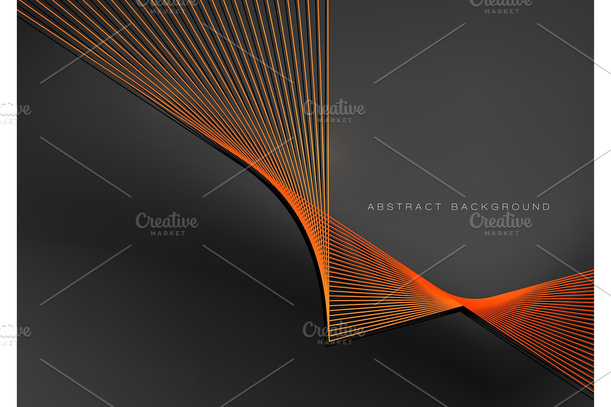 Abstract vector background, orange in Illustrations - product preview 8