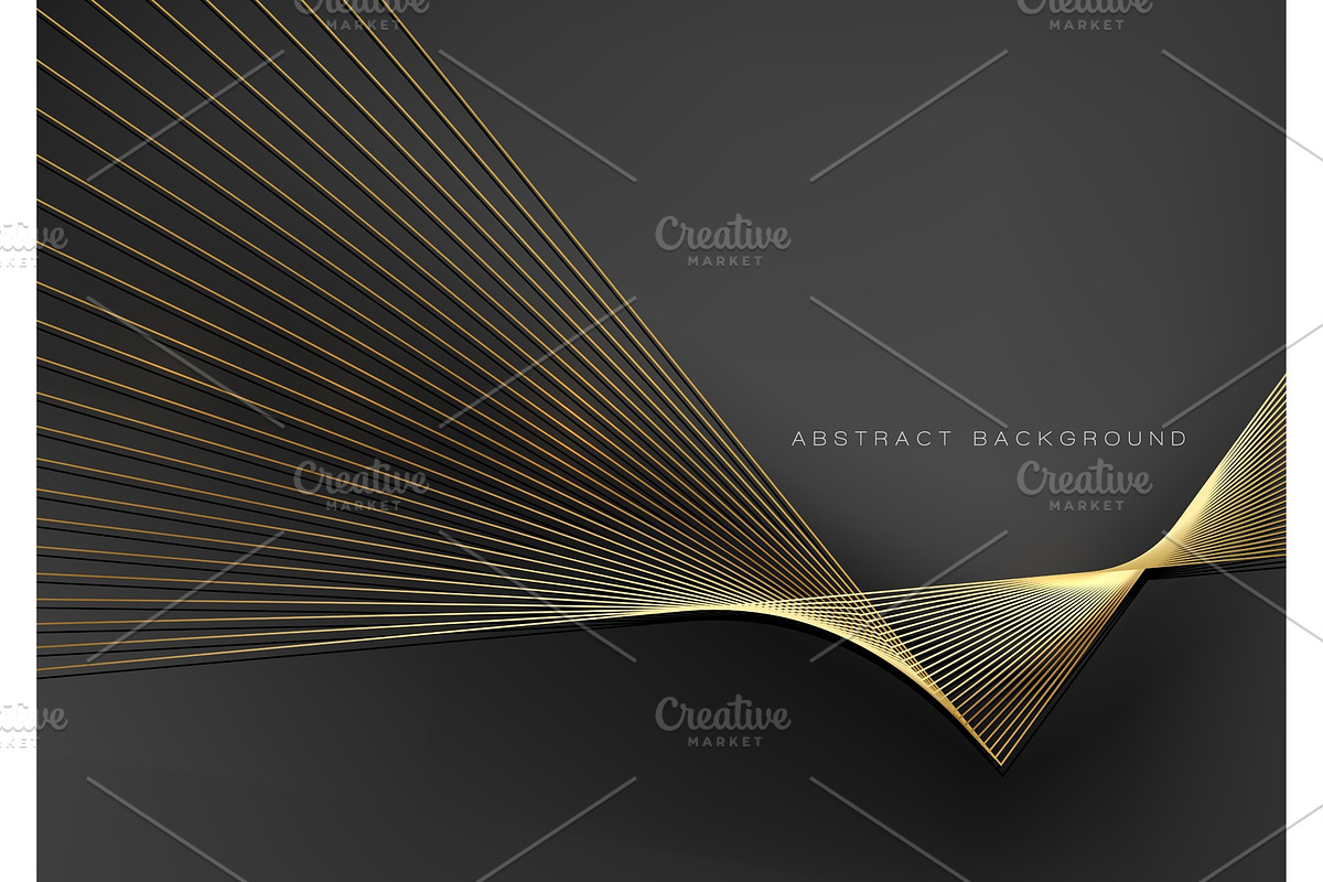 Abstract vector background, gold in Illustrations - product preview 8
